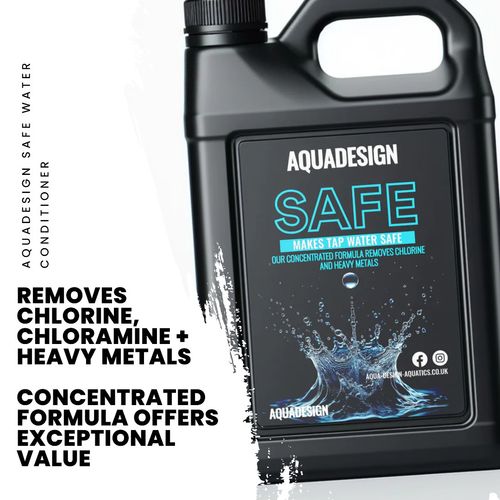 AquaDesign SAFE 2500ml Aquarium Fish Tank Tap Dechlorinator - TREATS 62,500Litre — image 4