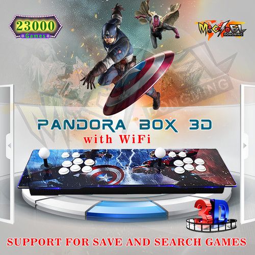 NEW Pandora Box 23000 Games Arcade Console 3D WiFi Retro Games Double Sticks