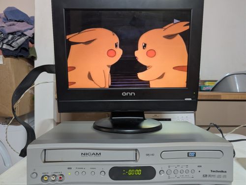 Technika Nicam DVR100 VHS DVD Combi combo Player Silver both VHS & DVD Working — image 1