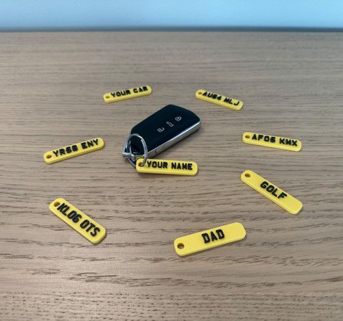 Personalised Car Reg Keyring Custom Number Plate Gift Keychain