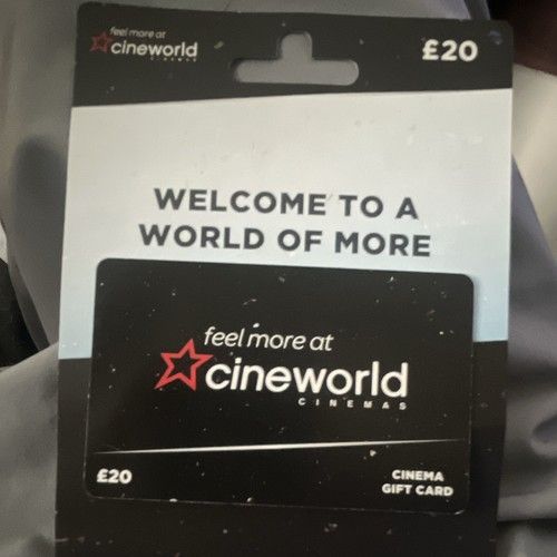Cineworld Cinemas £20 Cinema Gift Card - Experience Day Voucher