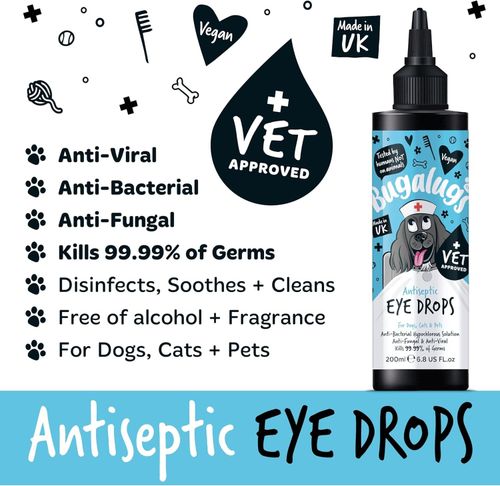 BUGALUGS Dog Eye Drops for infection 200ml, Antiseptic eye drops for dogs, puppy — image 4