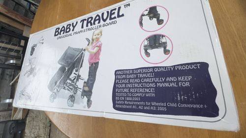 Baby Travel Universal Stroller Board Ride-On Buggy Pram Attachment, Black — image 3