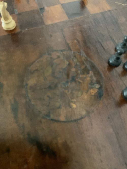 Antique Chess Table Games Table Chess Pieces Not Included — image 12