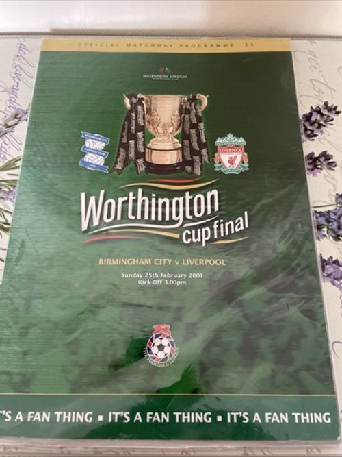 Birmingham City Vs Liverpool Worthington Cup Final 2001 Official Match Programme
