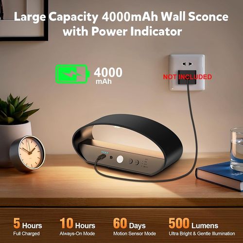 2X Wireless RGB LED Wall Light Dimmable Up/Down Wall Sconce Motion Sensor Indoor — image 12