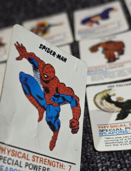 Marvel Heroes & Villains Top Trumps Rare Vintage Card Game 1970s complete  — image 13