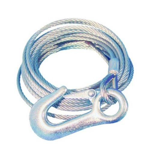 High Quality and Durable Winch Cable Type Line 4mm x 6m (20ft) with Snap Hook — image 1