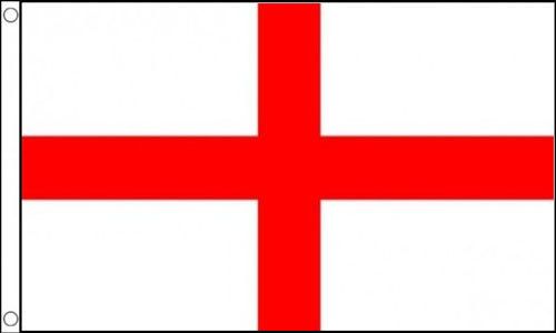 ST GEORGE CROSS FLAG 5' x 3 English Saint Georges Day England Football World Cup