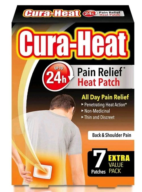 21 X Cura Heat Patches Back And Shoulder Pain 3x 7 Patches - All Day Pain Relief — image 2