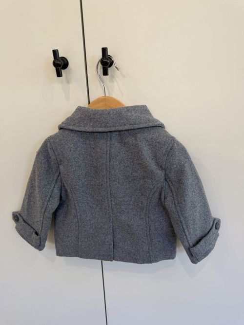 Janie and Jack Grey Wool Peacoat, 12-18 Months — image 3