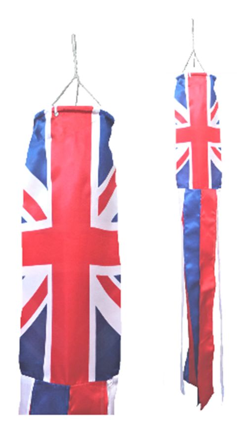 United Kingdom Union Jack Flag Super 5' Windsock — image 1