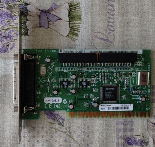 Adaptec AVA-2903B PCI SCSI Controller Card DB25 50-Pin Internal Tested Working