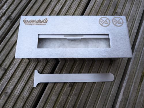 DIY BIO-fireplace burner insert 220mm 0.7l adjustable lid with ceramic wool — image 3