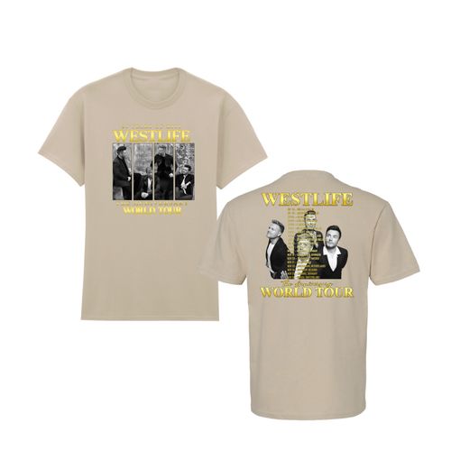 Westlife 25th Anniversary Tour 2026 T-Shirt, Music Concert Tour Shirt — image 1