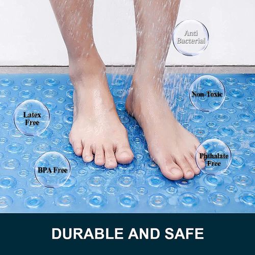 Non Slip Bath Mat Extra Large Shower Mat Bathtub Anti-Mold Rubber Strong Suction — image 9
