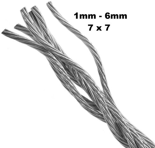 Stainless Steel A4 Wire Rope AISI 316 Cable 1mm 1.5mm 2mm 3mm 4mm 5mm 6mm 8mm — image 2