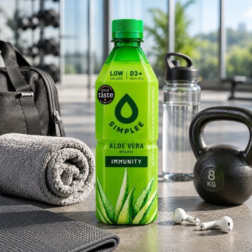 SIMPLEE Aloe Vera Drink Juice With Bits Immunity Drinks 500ml (Pack of 12) — image 6