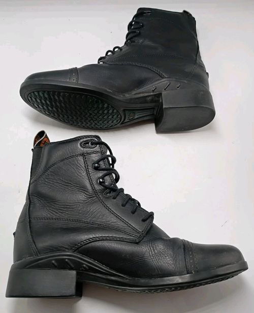 Ariat Womens 7 B Black Heritage III Paddock Boots Leather Equestrian Riding — image 6