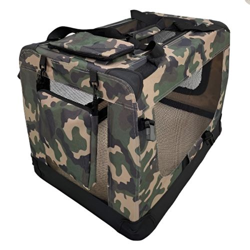 HugglePets Fabric Dog Crate Puppy Carrier - Cat Travel Cage Carry Pet Bag 4 Size — image 4