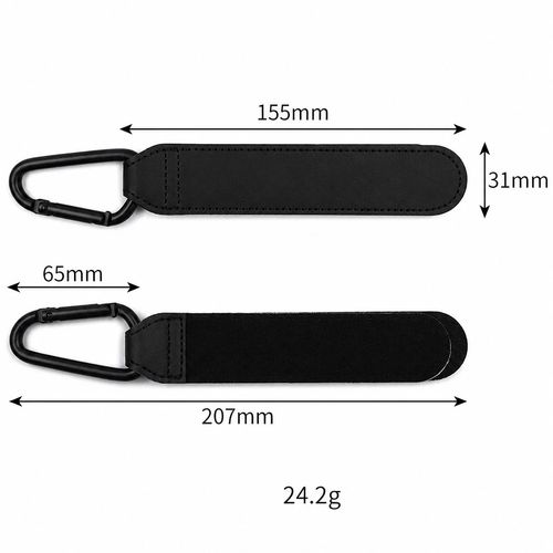 2x Leather Buggy Clips Pram Hooks For Bags Baby Pushchair Clips Stroller Hooks. — image 10