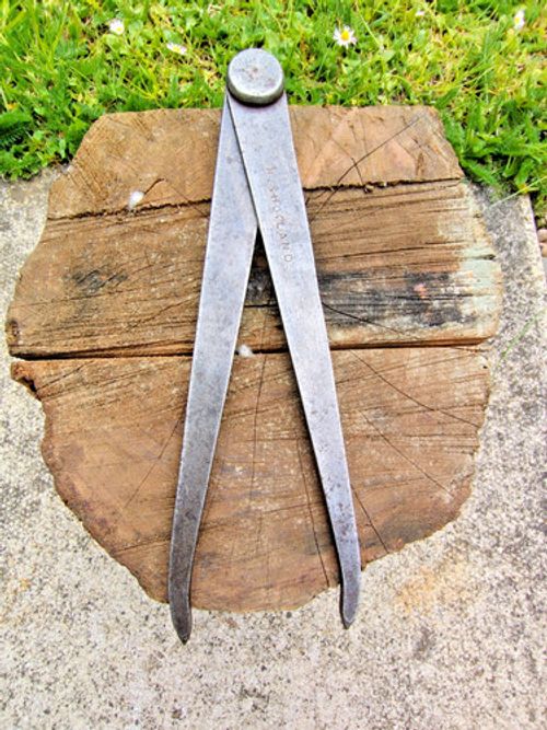 VINTAGE ENGINEERS DIVIDERS  9"  LONG Hand Made / Shop made very sturdy well made