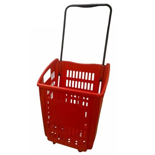 Retail Shop Supermarkets Stacking Shopping Baskets Metal Plastic Retail Display