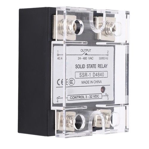 ­Solid State Relay SSR Industrial Systems 40A DC To AC 24‑480V For CNC Machine