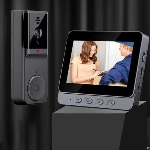 Wireless Video Doorbell Security Camera Ring Door Bell /W 4.3" Screen Intercom — image 6