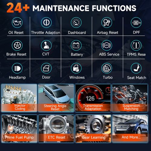 Foxwell Diagnostic Tool OBD2 Scanner All Systems DPF TPMS Injector Oil EPB ABS — image 5