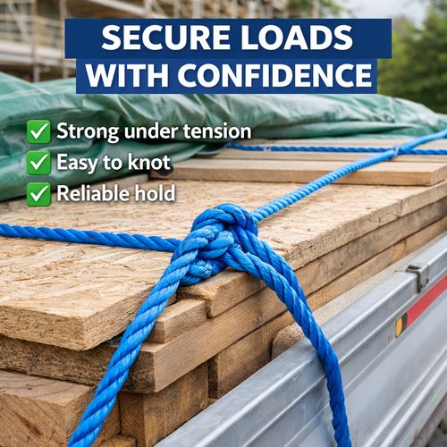 Blue Nylon Rope Polypropylene Poly Tarpaulin 6mm 8mm 10mm 12mm 16mm 18mm Builder — image 10