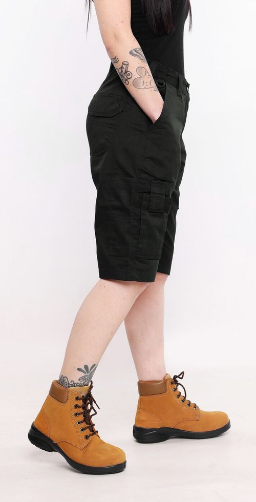 Ladies & Womens Cargo Combat Work Shorts by BKS Size 8 to 22 - PLAIN SHORT PANTS — image 2