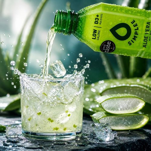 SIMPLEE Aloe Vera Drink Juice With Bits Immunity Drinks 500ml (Pack of 12) — image 7