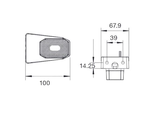 2 x White Clear Front Marker Light Lamp for Brian James Trailers Aspock — image 5