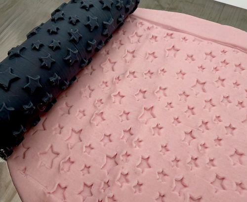 Stars Deboss Texture Roller | Clay | Pottery | Baking | Crafts | Celestial (22B) — image 5