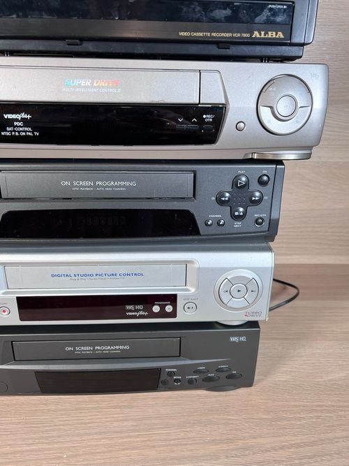 5 Vintage VCR Players Spares/Repairs Bundle  - Panasonic, Philips, Alba & Matsui — image 4