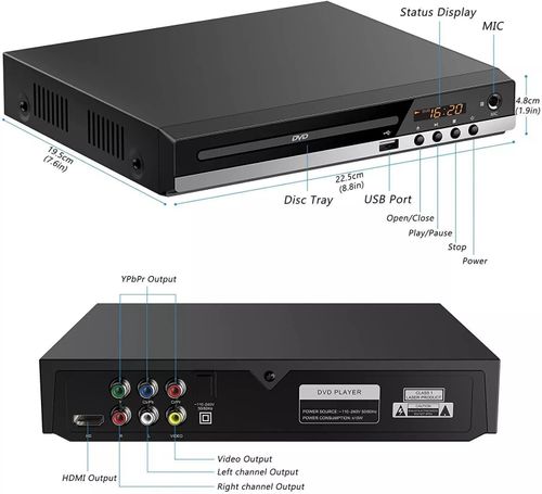 HDMI DVD Player Multi Region with Remote Control HDMI & AV Audio Cable for TV UK — image 6
