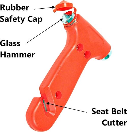 AA Emergency Car Window/Glass Hammer Seatbelt Cutter Rescue Tool AA6240 - — image 2