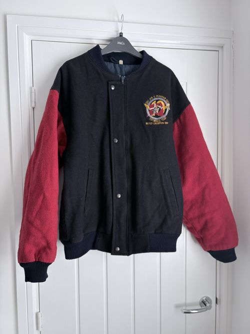 ⁠Vintage Jan O Pedersen Speedway Jacket L Cradley Heathens World Champion 1991⁠ — image 1