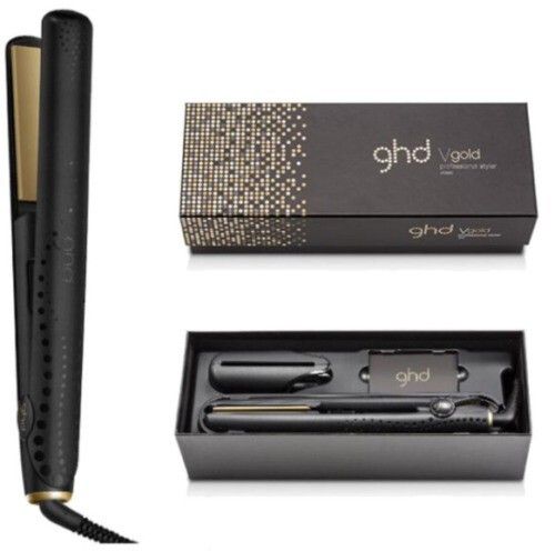 Professional Gold Hair Styler, Dual-Zone Ceramic Straightener for Curls UK