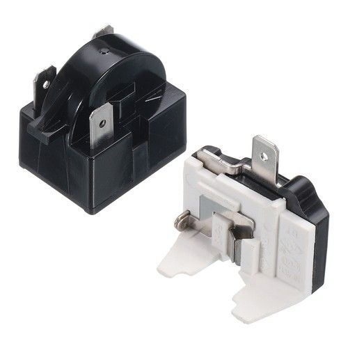 Refrigerators PTC Starter Relay 3 Pin 4.7 Ohm Freezers Overload Protector 1/2HP