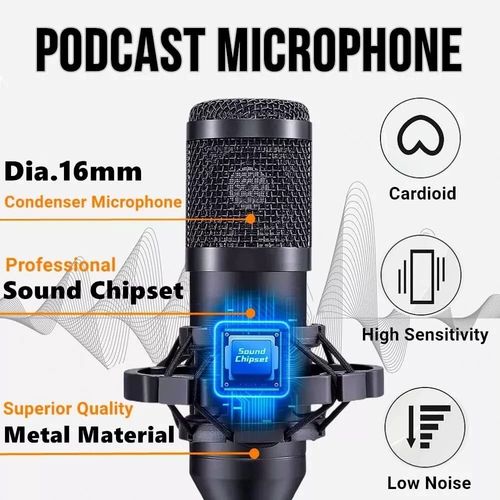 Complete Home Studio Recording Kit Mixer Condenser Microphone For Music Podcast — image 14