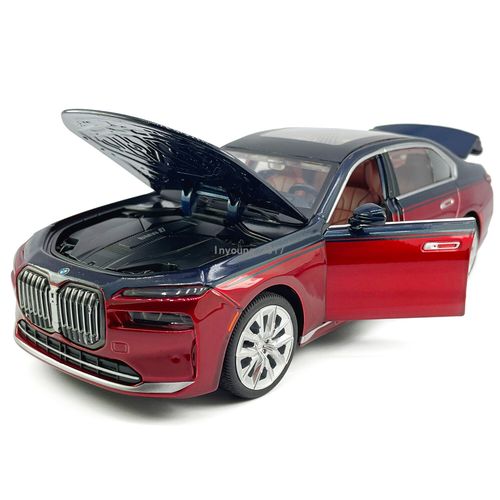 1:24 BMW i7 G70 EV Model Car Metal Diecast Toy Cars Toys for Boys Kids Gifts Red — image 9