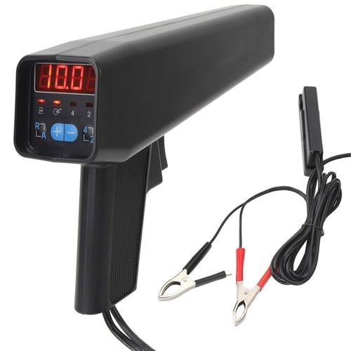 12V Engine Ignition Timing Light with Digital Advance and Rev Counter in Black — image 2