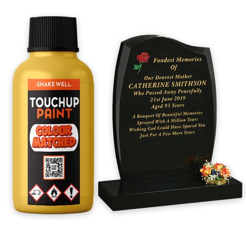 RESTORING LETTERING GRAVE MASONRY HEADSTONE PAINT GOLD 30ML — image 1