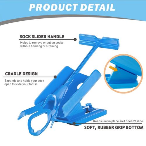 Sock Helper Puller Aid Socks Stockings Dressing Disability Slider Pulling New — image 3