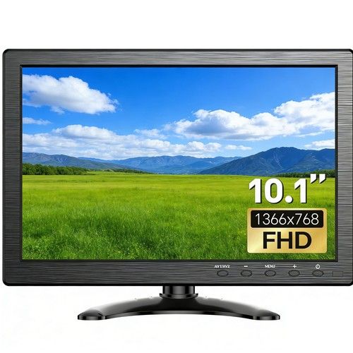 10 inch Security Monitor 1366x768 Resolution Small HDMI Monitor Small PC Monitor