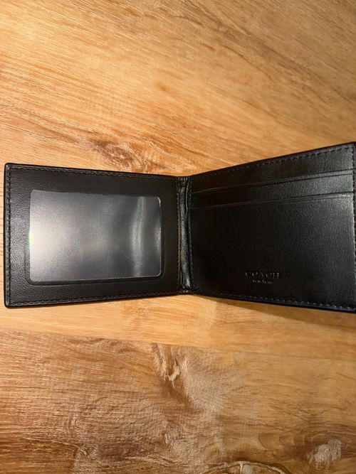 3 in 1 Coach Black Wallets and Keychain Set — image 5