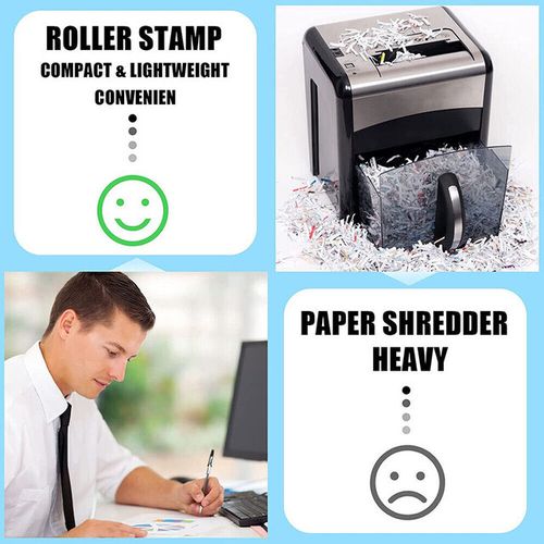 4Pcs/Set ID Theft Protection Stamp Security Data Defender Protect Privacy Roller — image 12