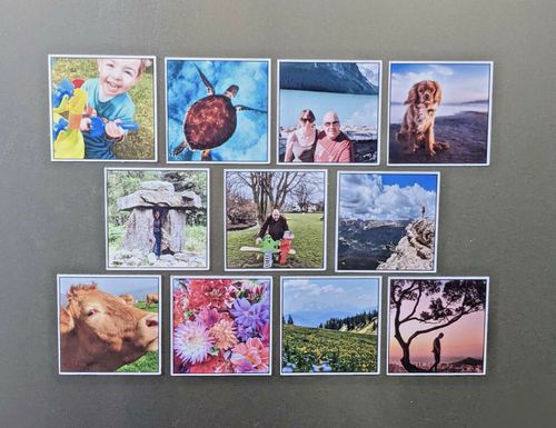 Fridge Tiles, Fridge Magnet Set, Personalised Photo Magnets, Photo Gift for Mum — image 6